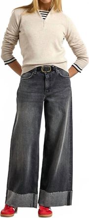 Mac Jeans Nevada Super Wide Jeans In Ashgrey Vintage