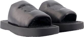 Burberry Womens Lambskin Leather Lf Knight Slab Sandal, Size 41, Never Worn (Authentic Pre-Loved)