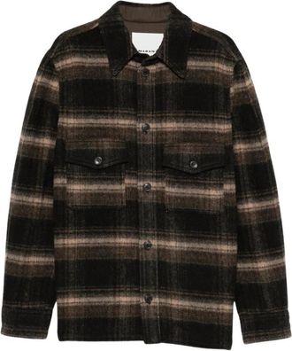 Isabel Marant Kervon Jas - Heren - Zomerjassen - Bruin - XL - Wol - Jassen