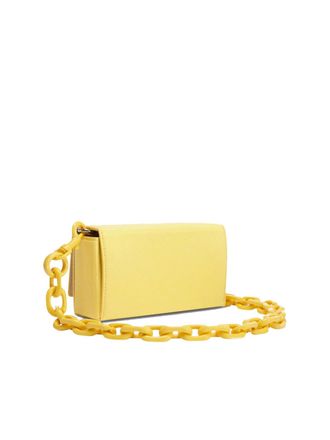 Furla Womens Bloombag Mini Shoulder Bag Yellow >