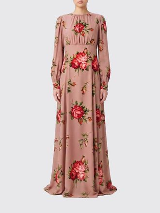 Dolce & Gabbana Abito lungo Dolce & Gabbana in cr&ecirc;pe con stampa floreale