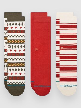 Stance Cabin Days Crew 3 Pack Socks estampado