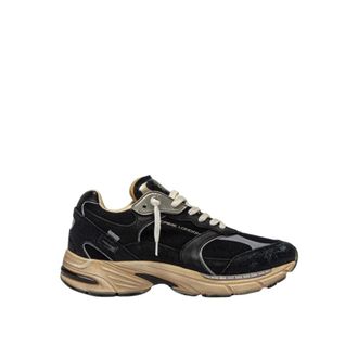 Crime London Fugitive Sneakers - Heren - Schoenen - Zwart - Maat: 44 EU Leer