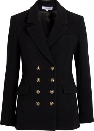 Veronica Beard double-breasted blazer - women - Elastane/Virgin Wool/Cupro - 10 - Black