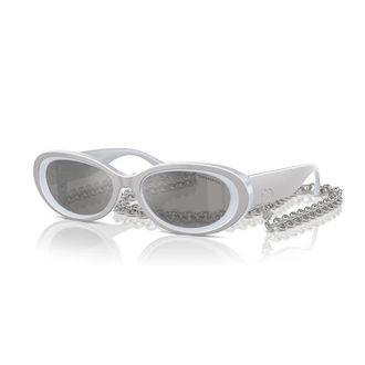 Tiffany & Co. Zilver/Grijs Zonnebril - Dames - Zonnebrillen - Grijs - 54 MM - Accessoires