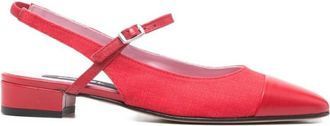 Carel Red Slingback Ballet Flats