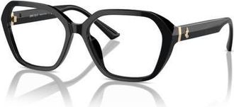 Jimmy Choo London 55mm Butterfly optical glasses in Black at Nordstrom