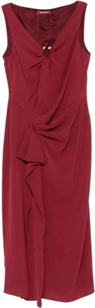 Max Mara Partyjurken - Dames - Feestkleedjes - Rood - XL - Kleedjes