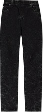 Balmain Jeans met een vintage effect - Heren - Regular Fit Jeans - Zwart - W30 - Katoen - Jeans