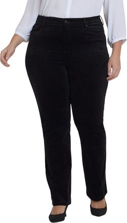 NYDJ Plus Marilyn Black Straight Leg Jean