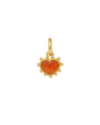 Ottoman Hands Onyx Heart Charm in Gold at Nordstrom