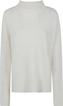 Lisa Yang Heidi Trui - Dames - Cashmere truien - Wit - M - Kasjmier - Truien & Vesten