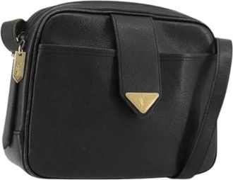 Saint Laurent Pre-owned Cross Body Bags, female, Black, Size: ONE SIZE Pre-owned Vintage Shoulder Bag