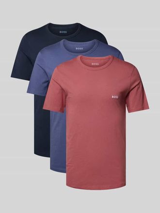 HUGO BOSS T-Shirt mit Rundhalsausschnitt im 3er-Pack Modell Classic in Marine, Gr&ouml;&szlig;e M
