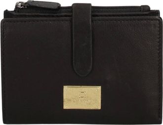 Laura Biagiotti Cartera Compacta de Cuero - Accessories - Mujer - Negro - ONE SIZE