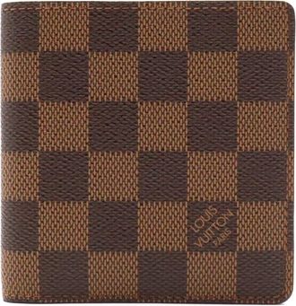 Louis Vuitton Brown Pvc Coated Canvas Bill Wallet (Bi-Fold) (Pre-Owned)