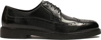Kazar Zwarte heren brogue halfschoenen - Heren - Nette schoenen - Zwart - 45 EU - Leer - Schoenen