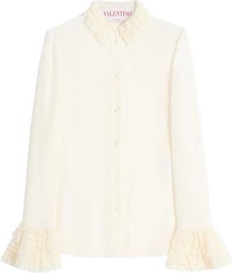 Valentino Garavani Georgette blouse - Wit