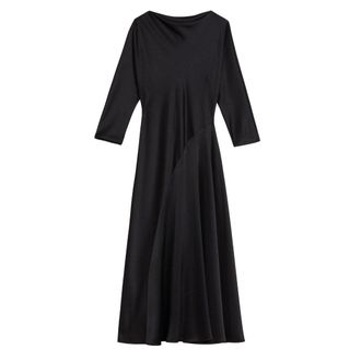 Ted Baker Avelli Midi-jurk Met Gebogen Naaddetails, Zwart