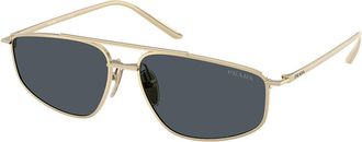 Prada PR C51S ZVN70B Womens Sunglasses Gold Size 58