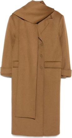 Sandro Cappotto con effetto spazzolato - Marrone