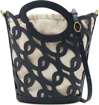 Oscar De La Renta Borsa a secchiello in pelle - Blu