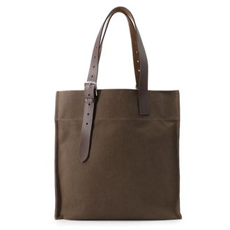 Herm&egrave;s Etain Toile H Handbag Tote Bag (Pre-Owned)