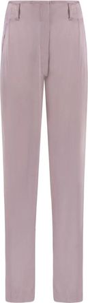 Etro Viscose broek met zakken - Dames - Straight fit broeken - Roze - S - Broeken