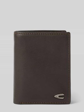 Camel Active Lederportemonnaie mit Logo-Applikation Modell VEGAS in Mittelbraun, Größe 1