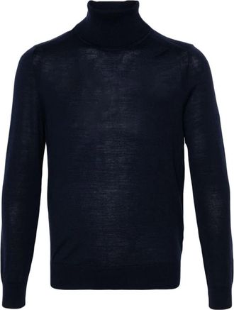 Paul Smith Roll Neck Trui - Heren - Coltruien - Blauw - 2XL - Truien & Vesten