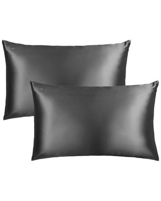 Blissy Set Of 2 100% Mulberry Silk Pillowcases