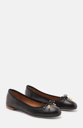 Scarosso Carla Ballerinas in Black - Calf at Nordstrom, Size 38.5