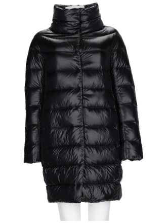 Herno Quilted Long Glossy Polyamide Down Jacket