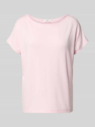 s.Oliver Red Label Loose Fit T-Shirt aus Viskose-Mix in Hellrosa, Gr&ouml;&szlig;e 34