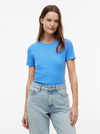 Tommy Hilfiger Womens Crewneck Favorite T-Shirt - Siren Blue - XXS