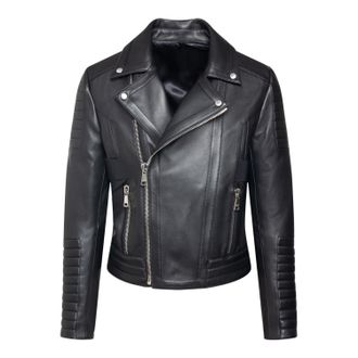 Men's Balmain Leather Jackets - up to −80% | Stylight