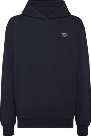 Philipp Plein Heren, Sweatshirts & Hoodies, Blauw, Maat: 2XL Katoen