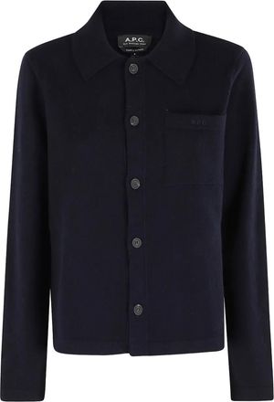 A.P.C. Cardigan con bottoni - Blu