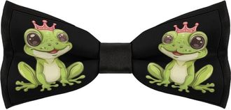 Generic Cute Frog Trendy Mens Bow Tie Pre-tied Adjustable Bowtie Accessories for Wedding Party