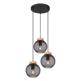 Globo Lighting L&aacute;mpara Colgante - Pablo - Negro - Metal - &Oslash; 44cm - E27 - - Globo
