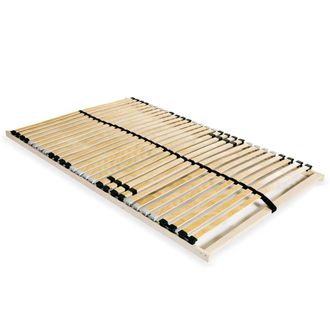 vidaXL Vidaxl - Somier De L&aacute;minas Sin Colch&oacute;n Con 28 Listones 7 Zonas 100x200cm