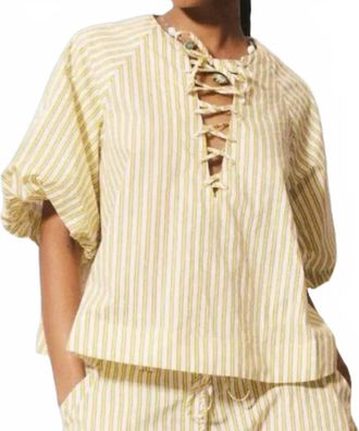 FRNCH The French Sunlit Cosimo Blouse In Yellow