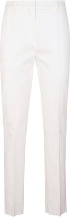 Max Mara Dames, Broeken, Wit, Maat: XS Katoen