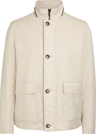 Herno Reversible Cashmere and Silk-blend Jacket - Ecru - 54 (UK44 / Xxl)