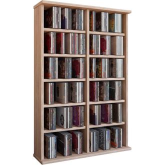 ebuy24 Scaffale in legno VCM mensola salvaspazio Dimensioni: A. 180 x L. 33 x P. 16 cm Elegante mensola appesa Scaffale Libreria Parete - Lansi Maxi (Faggio)