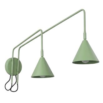 Sollux Lighting Aplique de pared salvia acero alt. 30 cm