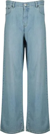 Miu Miu Wide Jeans, female, Blue, Size: W29 Wide Jeans