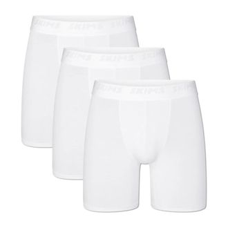 SKIMS Pack de 3 B&oacute;xers Ajustados El&aacute;sticos de 12.7 cm - Underwear - Hombre - Blanco - 3XL