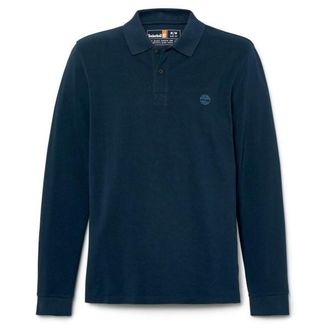 Timberland Millers River L/S Millers River Pique Polo Polo-Shirt f&uuml;r Herren | blau