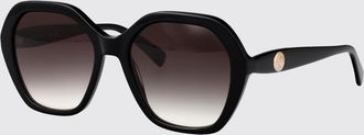 Longchamp Occhiali da sole oversize in acetato con forma irregolare e logo